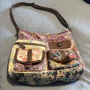 Floral Patchwork Shoulder Bag